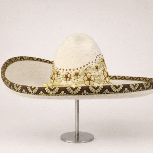 Sombrero charro San Luis moderado con detalles oro y cobre