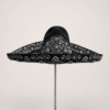 Sombrero charro San Luis moderado negro con bordado plata