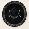 Sombrero charro San Luis moderado negro con bordado plata
