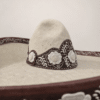 Sombrero charro estilo Jalisco con ribete de piel bordada en pita - Thumbnail Image 2